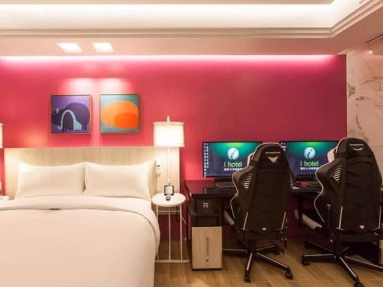 38. Projeto de quarto gamer compartilhado. Fonte: Idea Brasil