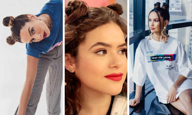 Famosas apostam em space bun (Fotos: Instagram/Reprodução)