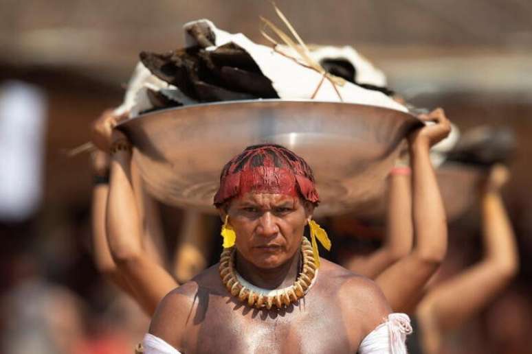 Ritual do Kuarup no Parque Indígena do Xingu, Brasil
12/09/2021 REUTERS/Ueslei Marcelino