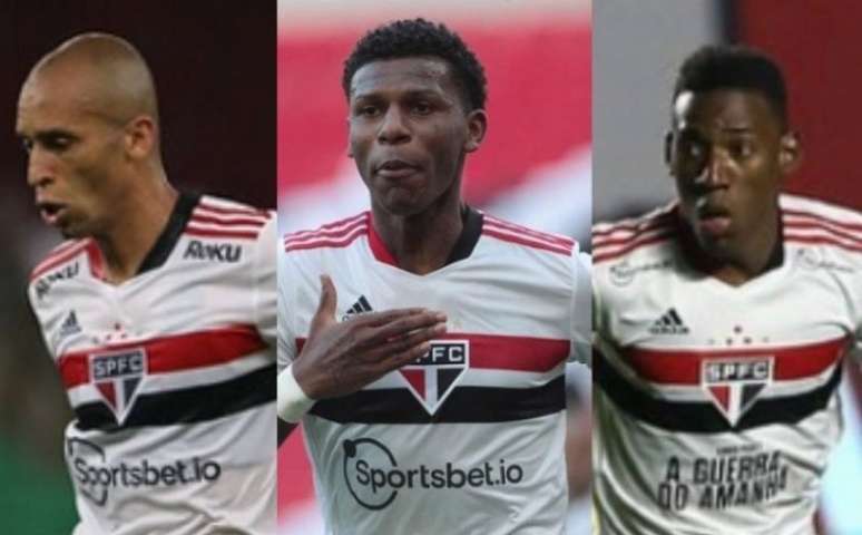 Miranda, Arboleda e Léo são as opções para a zaga são-paulina (Foto: Rubens Chiri/ saopaulofc.net)