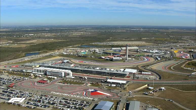 Vista aérea do Circuito das Américas