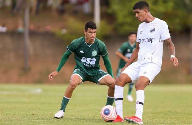 Santos perdeu para o Guarani na segunda fase do Paulista Sub-20 (Foto: Thomaz Marostegan / Guarani FC)