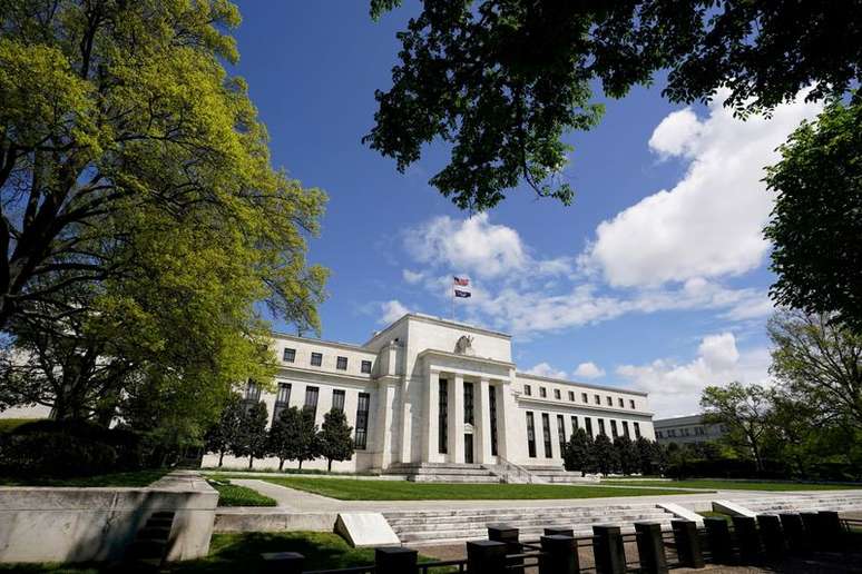 Prédio do Federal Reserve, banco central dos EUA, em Washington
01/05/2020
REUTERS/Kevin Lamarque