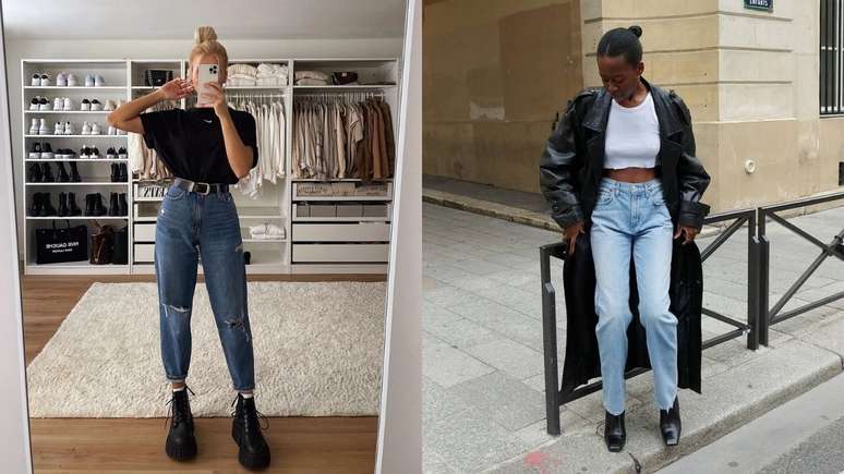 look-jeans-oversized-com-sapatos-elegantes - Tudo sobre tendências e moda  feminina