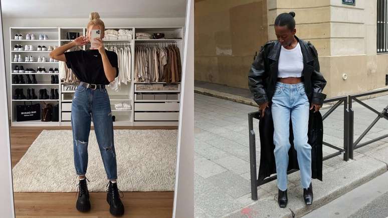 Calça Mom Jeans Feminina Cintura Alta com Cinto Moda Tendência 2021  Promoção