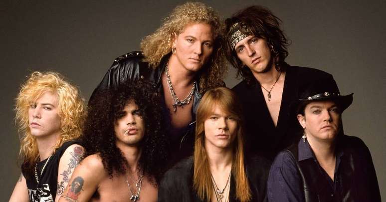 A formação dos discos User Your Illusion, responsável por gravar algumas das melhores músicas do Guns N' Roses