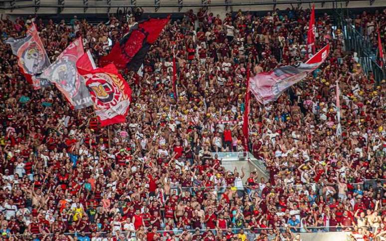 Torcida do Flamengo comparecerá em peso na final contra o Palmeiras, no Uruguai (Foto: Paula Reis / Flamengo)