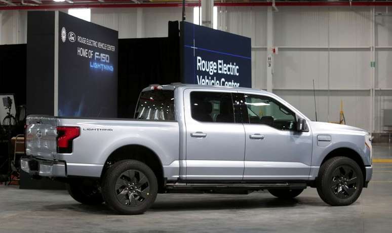 Protótipo do veículo elétrico F-150 Lightining, visto no Rouge Electric Vehicle Center em Dearborn, Michigan (EUA).
16/09/2021
REUTERS/Rebecca Cook