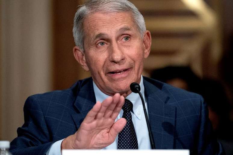 Anthony Fauci durante audiência no Senado dos Estados Unidos
20/07/2021 Stefani Reynolds/Pool via REUTERS