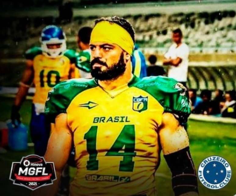 O Linebacker e Defensive End Igor Mota é um dos nomes mais conhecidos do FABR e vai defender o Cruzeiro na Liga MGFL Hinova-(Divulgação/Liga MGFL/CBFA)