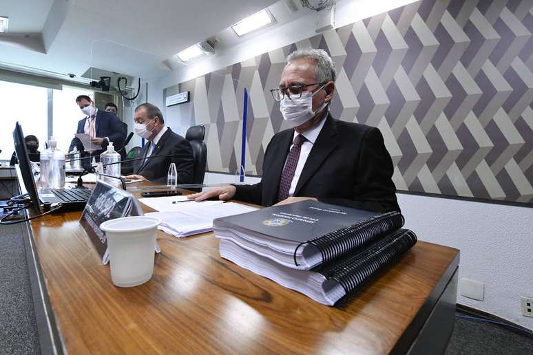 O relator da CPI da Covid, senador Renan Calheiros (MDB-AL).