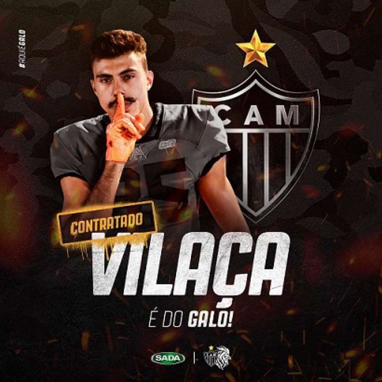 Victor Vilaça é esperança no ataque atleticano para a disputa da Liga MGFL Hinova 2021-(Divulgação/Galo FA)