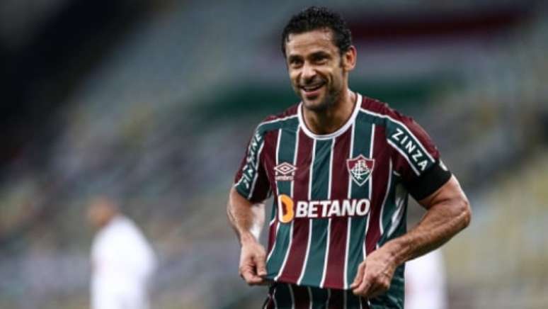 Fred comemora gol com o Fluminense, que é patrocinado pela Betano (Foto: Lucas Merçon/Fluminense FC)