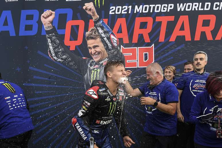 Fabio Quartararo celebrou título da MotoGP em Misano 