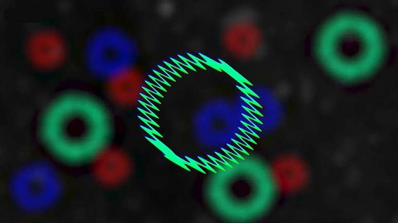 A mat&eacute;ria escura, de acordo com essa teoria, seria composta de cordas que vibram em oitavas mais altas