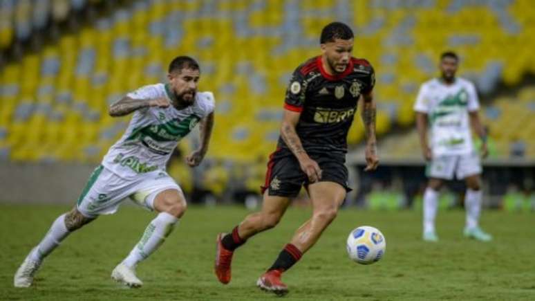 Vitor Gabriel atuou por pouco mais de 20 minutos na vitória sobre o Juventude (Foto: Marcelo Cortes/Flamengo)