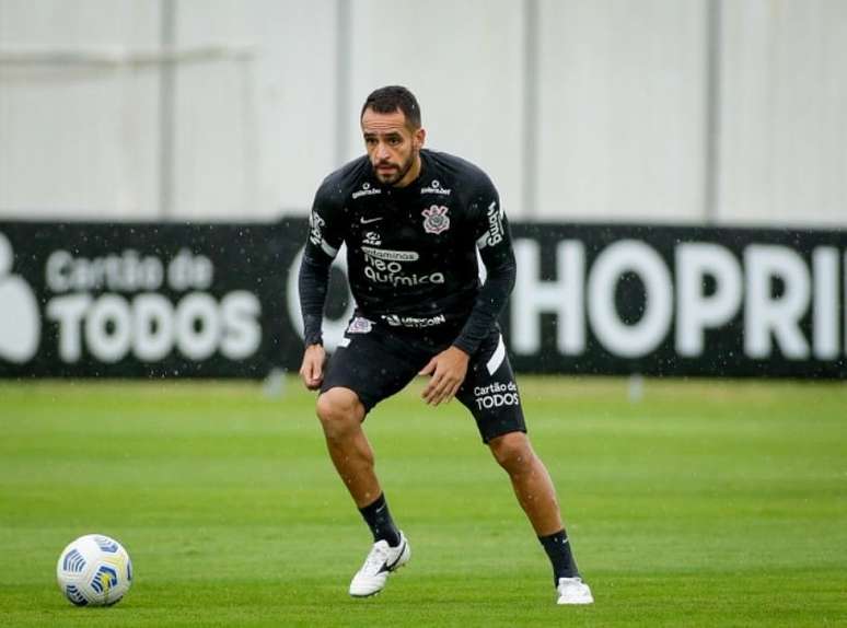 Renato Augusto treinou no gramado com seus companheiros de Corinthians (Foto: Rodrigo Coca/Ag. Corinthians)