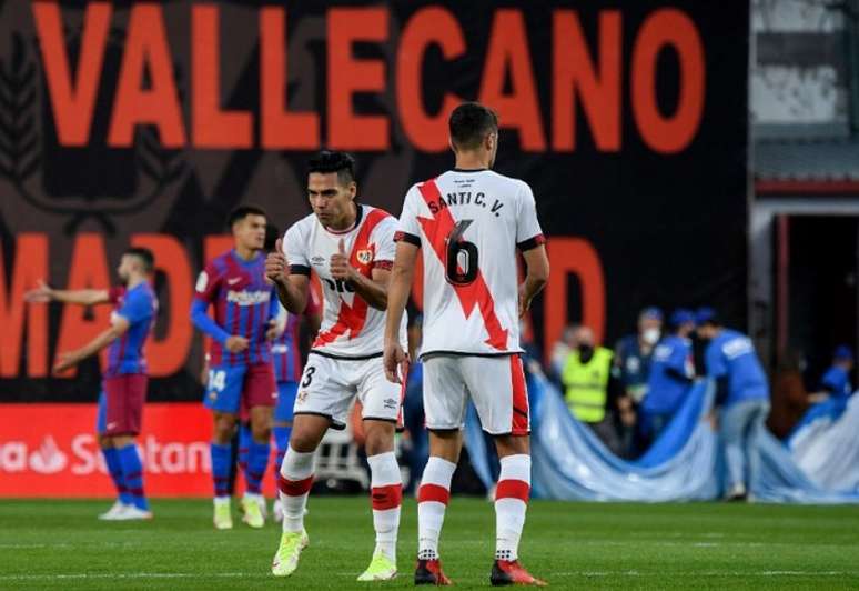 Falcao García tem quatro gols marcados em seis jogos disputados pelo Rayo Vallecano(Foto: OSCAR DEL POZO / AFP)