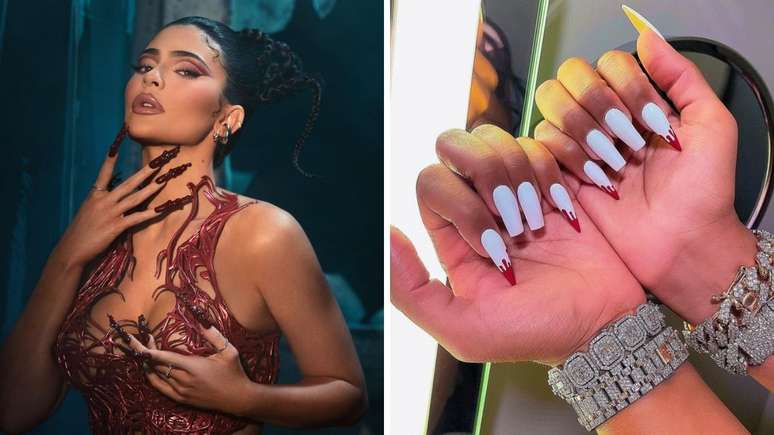 7 nail arts das famosas para te inspirar no Halloween.