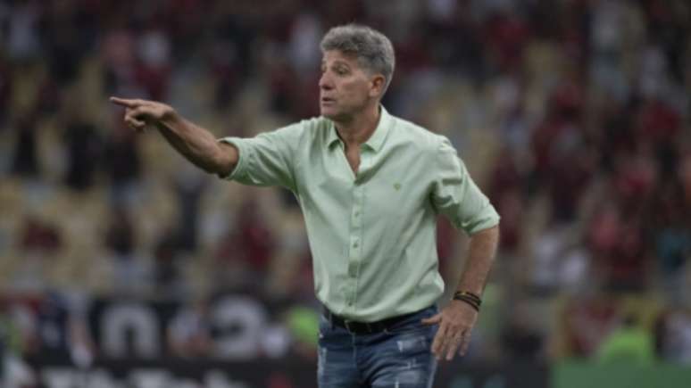 Renato Gaúcho à beira do campo na derrota do Flamengo (Alexandre Vidal / Flamengo)