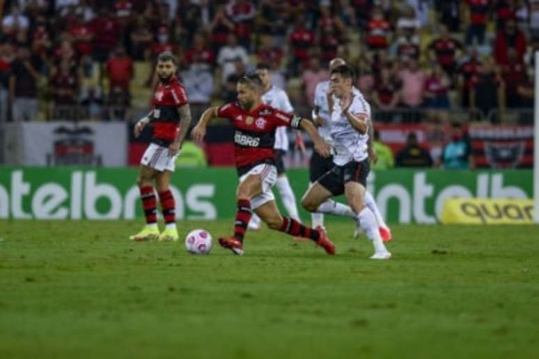 Flamengo foi para o intervalo perdendo para o Athletico por 2 a 0 (Foto: Marcelo Cortes / Flamengo)