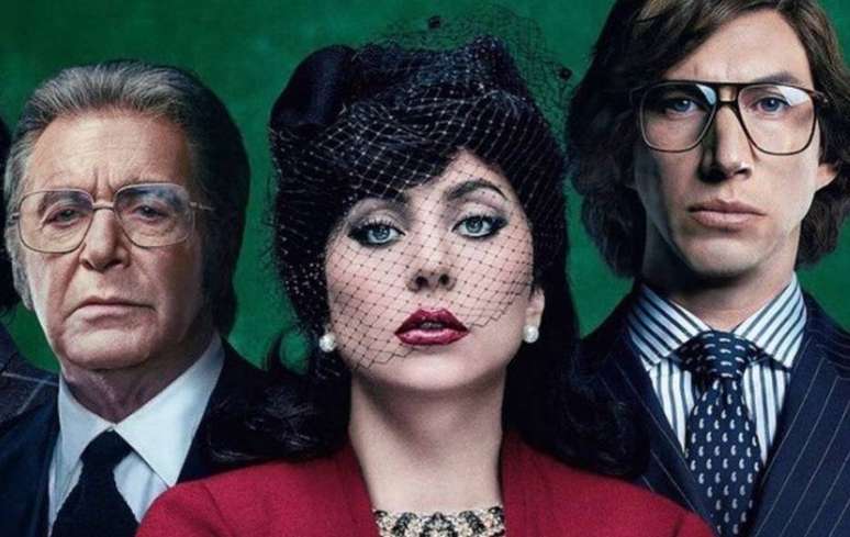 Al Paccino, Lady Gaga e Adam Driver em 'Casa Gucci'