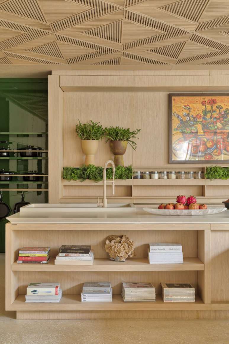 16. Cozinha moderna com cuba dupla – Projeto Roberto Migotto