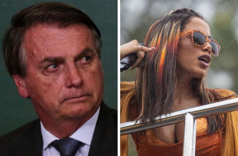 Bolsonaro e Anitta trocaram alfinetadas