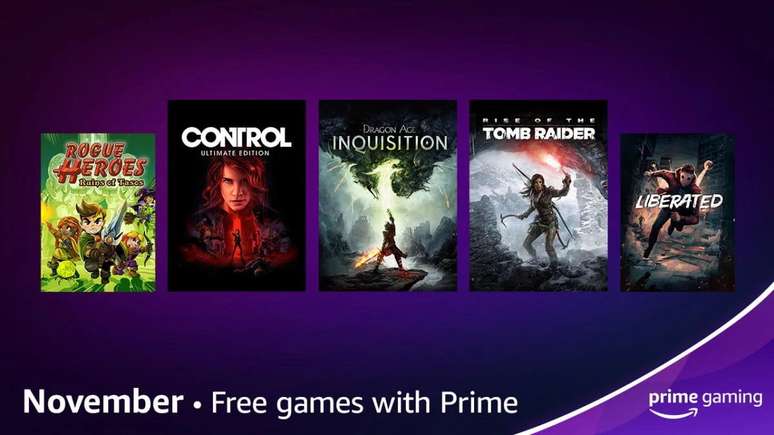 Atualização de novembro do Prime Gaming chega com 9 jogos