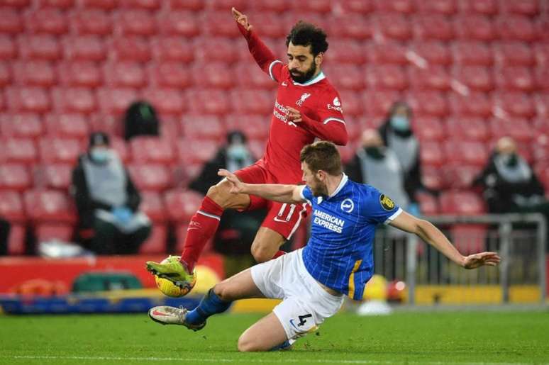 Liverpool e Brighton fazem promessa de jogo grande neste sábado em Anfield (Foto: PAUL ELLIS / POOL / AFP)