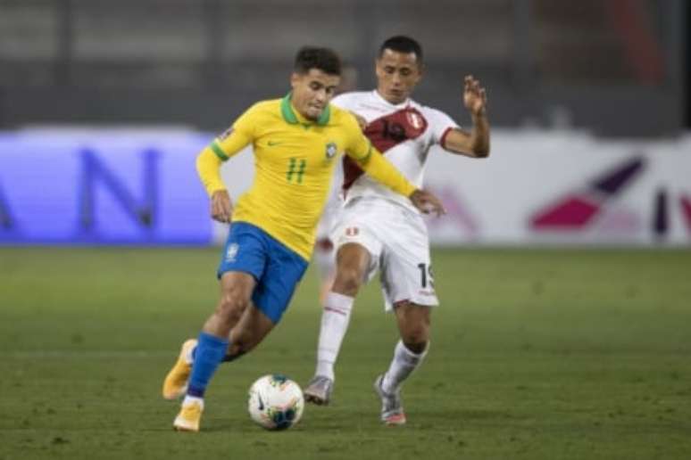 Último jogo de Coutinho pela Seleção foi contra o Peru, em 2020 (Foto: Lucas Figueiredo / CBF)