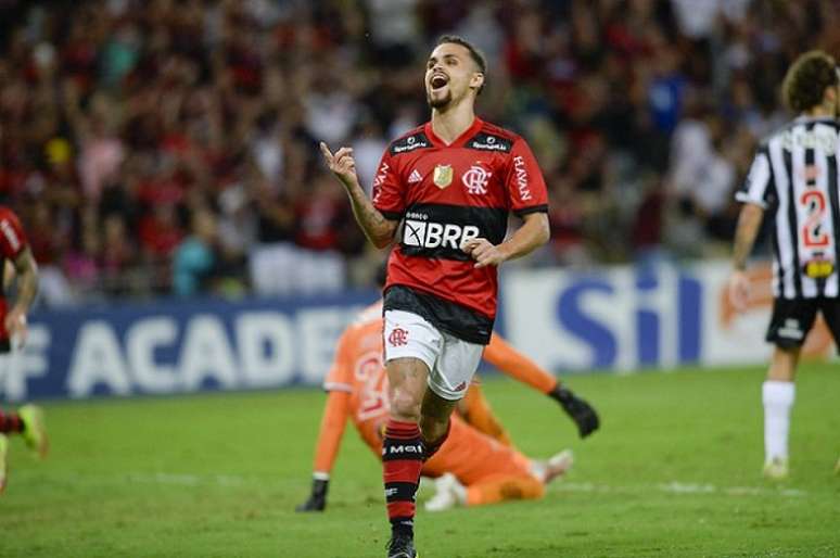 Michael comemora o gol da vitória do Flamengo diante do Atlético-MG (Foto: Divulgação/Flamengo)