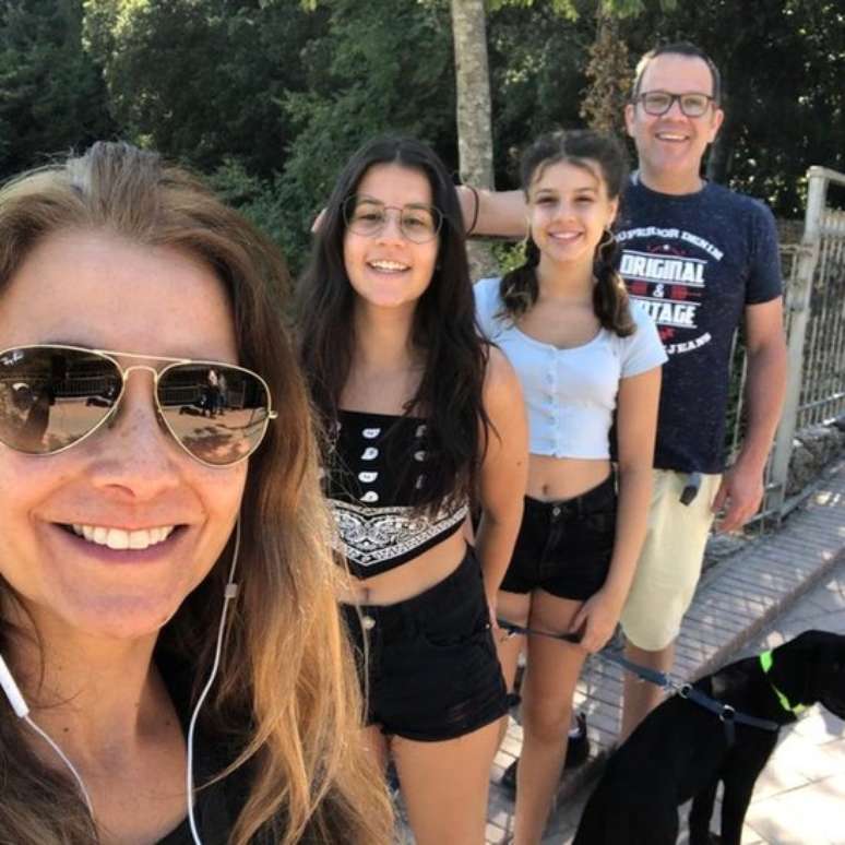 Adriane e sua família queriam ter a experiência de viver no exterior