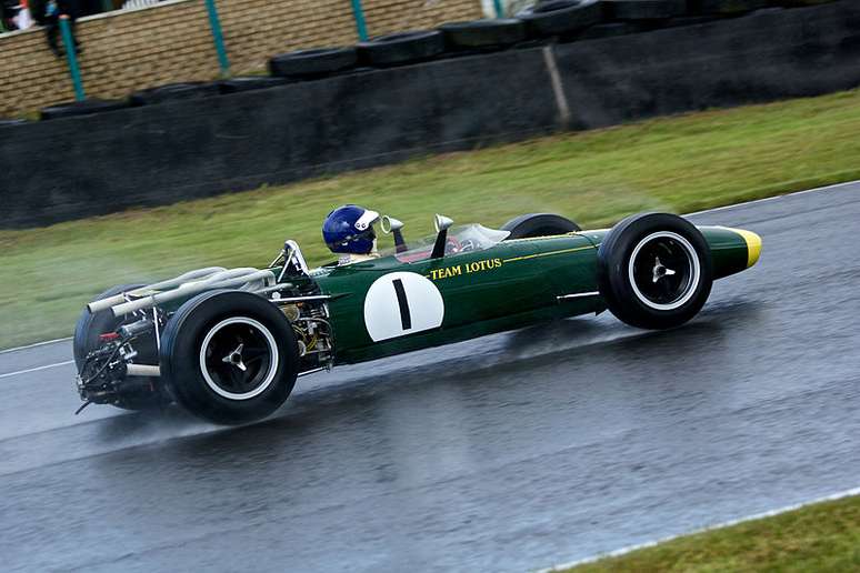 O Lotus 43 com qual Jim Clark venceu o GP dos EUA de 1966, foto de 2014