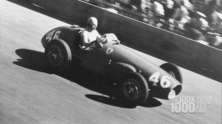 Alberto Ascari durante o GP da Su&iacute;&ccedil;a de 1953
