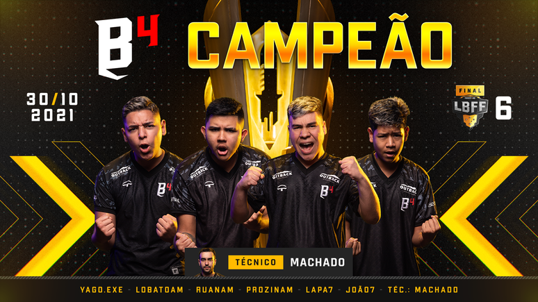 B4 - campeã da LBFF 6