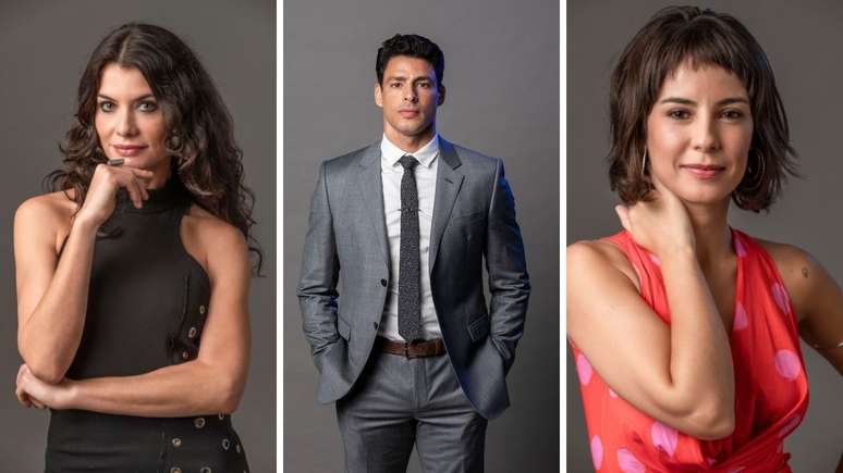 Alinne, Cau&atilde; e Andreia Horta.