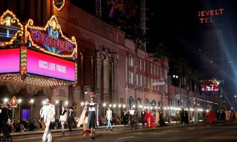 Desfile da Gucci em Los Angeles