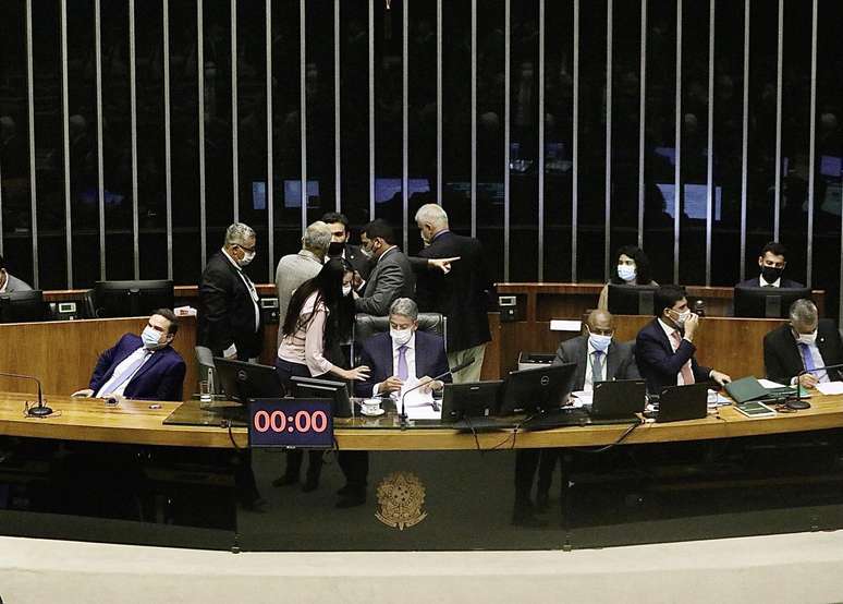 Presidente da Câmara dos Deputados, Arthur Lira, durante votação da PEC dos Precatórios em Brasília