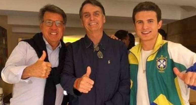 Paulo Marinho, Jair Bolsonaro e André Marinho na campanha de 2018: a amizade azedou