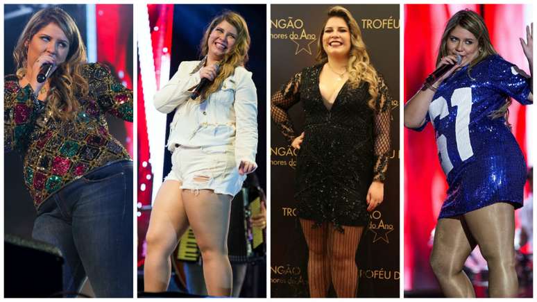 Marília Mendonça com looks de 2017 (Fotos: Divulgação)