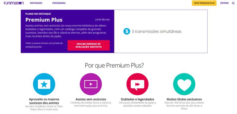 Funimation libera mais de 600 horas de conteúdo dublado em português