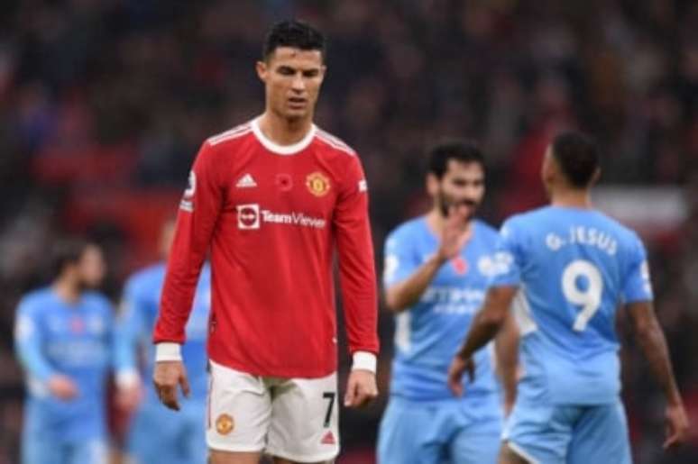 Cristiano Ronaldo teve apenas uma chance clara na partida (Foto: OLI SCARFF / AFP)