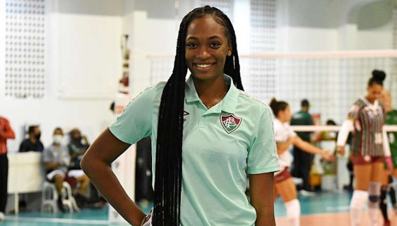 Jada Burse é o novo reforço do time de vôlei do Fluminense (Foto: Divulgação/Fluminense)