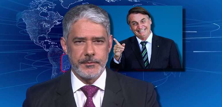 Com Bonner fora do ar, Bolsonaro fica sem ter como atacar seu principal inimigo na imprensa