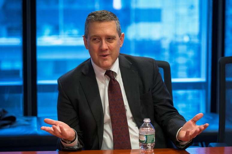 Presidente do Federal Reserve de St. Louis, James Bullard
26/02/2015. 
REUTERS/Lucas Jackson/File Photo