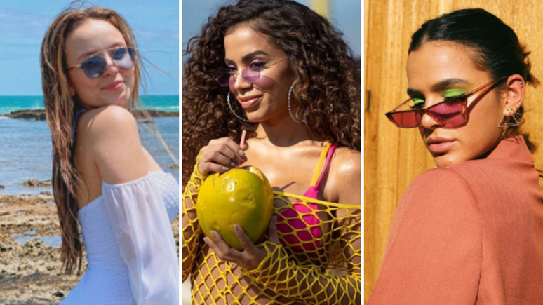 Larissa Manoela, Anitta e Bruna Marquezine (Fotos: Reprodução/Instagram)