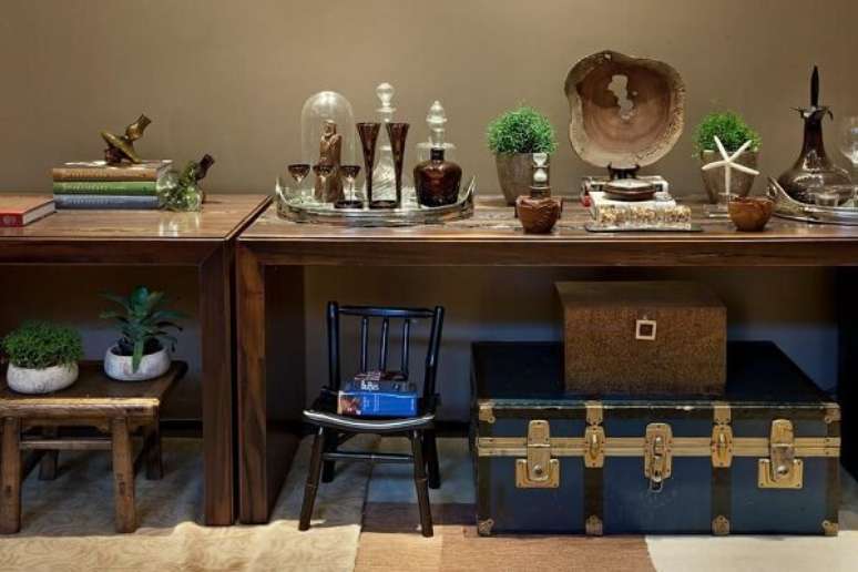 32. Decora&ccedil;&atilde;o com enfeites estilo vintage &ndash; Foto Eduarda Correa