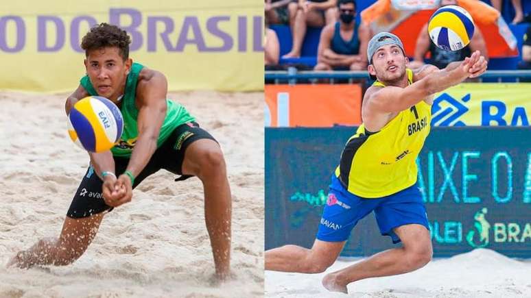 Mateus e Samuel são atrações da nova geração do vôlei de praia brasileiro (Foto: Wander Roberto/COB)