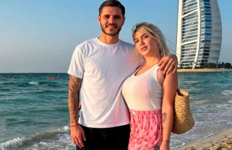 Mauro Icardi e Wanda Nara passeiam por Dubai após anunciarem fim do casamento (Reprodução/Instagram)